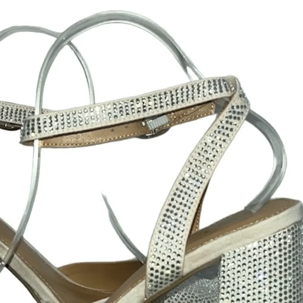 NY&Co Rhinestone Embellished Platform Heels